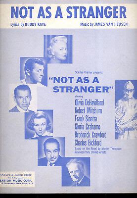 NOT AS A STRANGER "Not As Stranger" Robert Mitchum Gloria Grahame Frank ...