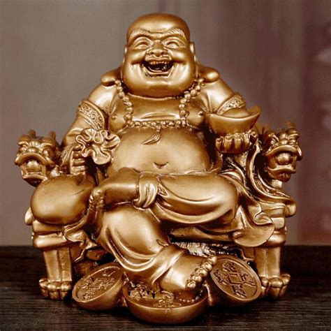 Chinese Style Buddha Statues Sculpture Miniature Figurine Fengshui for ...