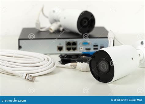 Security camera setup stock photo. Image of installing - 204904912