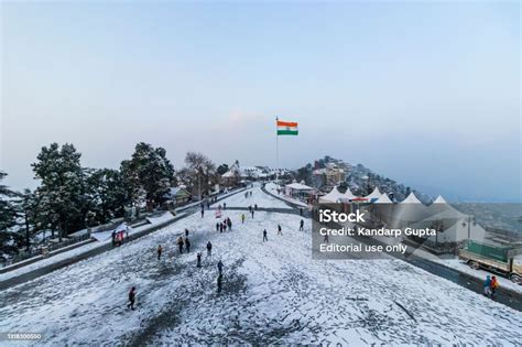 Latest Views Of Snowfall In Shimla Stock Photo - Download Image Now ...