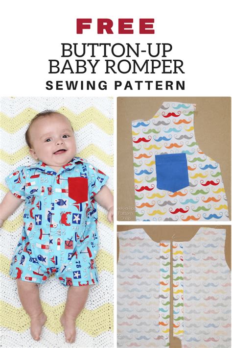 Button-Up Baby Romper FREE Pattern! in 2021 | Baby romper pattern, Baby ...