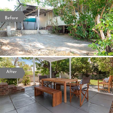 Patio renovation before and after. | Patio, Renovations, Alfresco