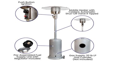 Hampton Bay Patio Heater Replacement Parts: 48000 BTU Manual