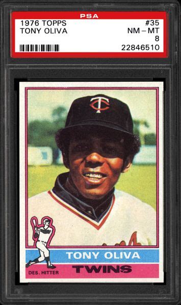 1976 Topps Tony Oliva | PSA CardFacts®