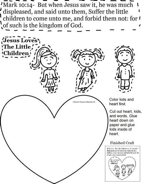 Jesus Loves The Little Children Of The World Coloring Page