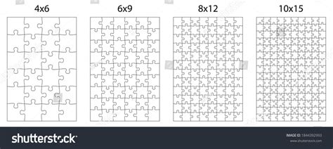 Template Puzzle Pieces Different Difficulty Levels Stock Illustration 1844392993 | Shutterstock