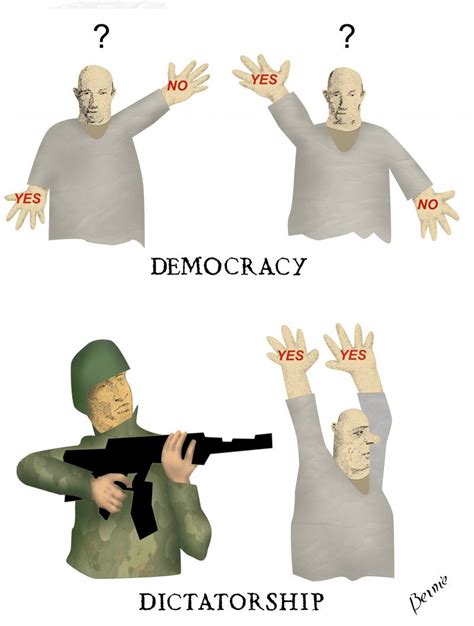 Democracy vs dictatorship | Cartoon Movement