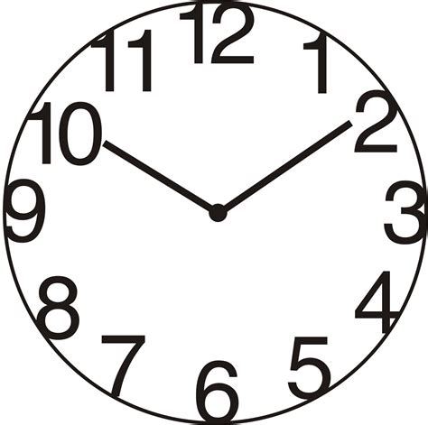 Outline Clock - ClipArt Best