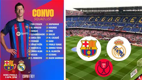 Barcelona announce squad for the 2nd Leg of the Copa Del Rey Semi-Final ...