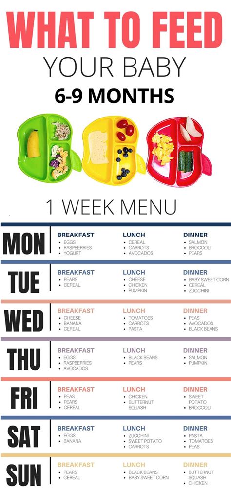 6-9 months baby feeding schedule and sample menu | Elisabeth McKnight ...