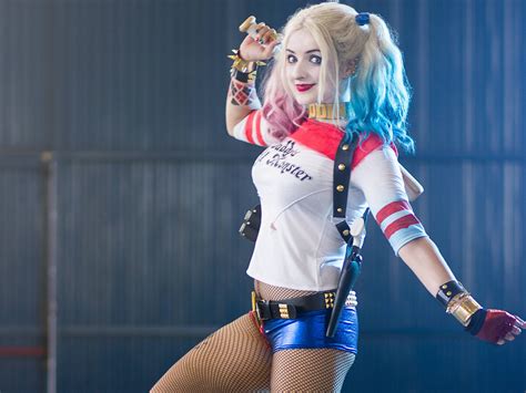 Harley-Quinn costume, Harley Quinn, cosplay, DC Comics, comics HD wallpaper | Wallpaper Flare