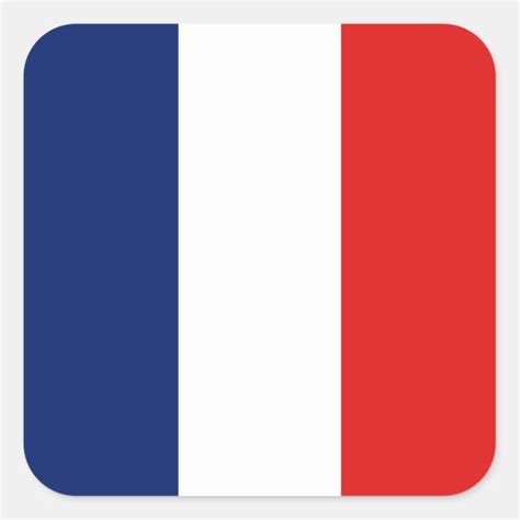 France Flag Sticker | Zazzle.com