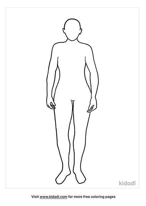 Blank Body Coloring Page