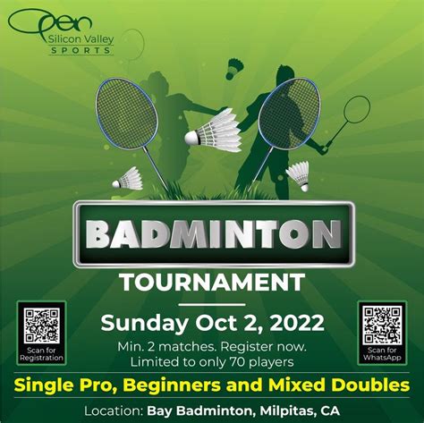 Badminton Tournament - OPEN Silicon Valley