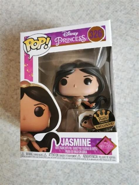 FUNKO POP! DISNEY Aladdin - Jasmine Metallic With Pin #326 | EXCLUSIVE ...