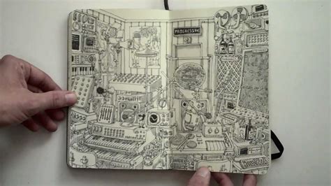 Moleskine sketchbook 18 - YouTube