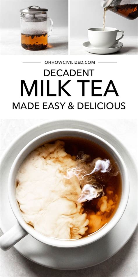 The BEST Easy and Delicious Homemade Milk Tea | Milk tea recipes, Tea ...