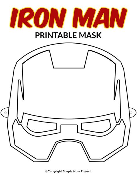 Free Printable Superhero Face Masks for Kids | Superhero masks, Mask ...