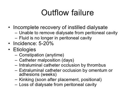 Complications of peritoneal dialysis