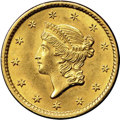 1853 G$1 MS Gold Dollars | NGC