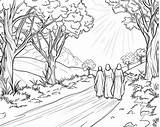 Calvary Coloring Road Coloriage Pages Kleurplaat Calvaire Template  sketch template