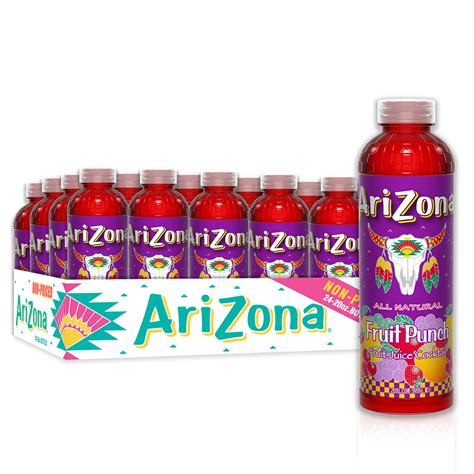 AriZona Fruit Punch Juice Drink, 20 Fl Oz (Pack of 24) – Alliance Trade ...