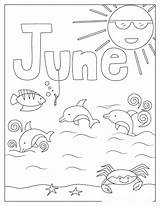 June Coloring Pages sketch template