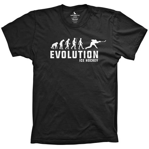 Evolution of Hockey T-Shirt | Shop Funny Hockey Shirts Online