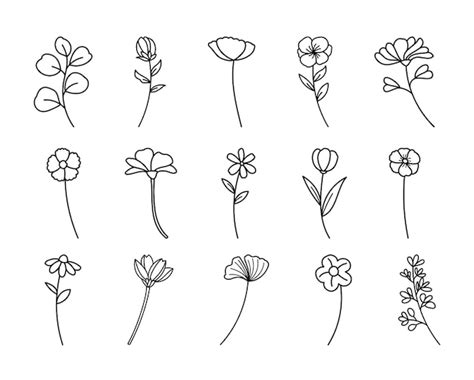 30 Easy Flower Drawing Ideas, 59% OFF