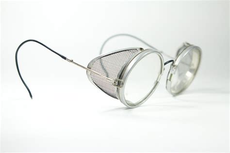 Vintage 1940's italian handmade welding glasses near