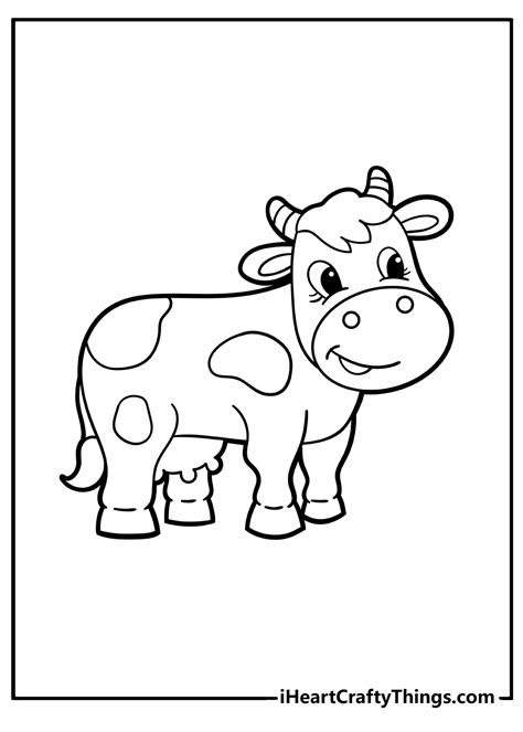 Coloring Pages Of Cows Free Printable