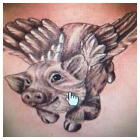 Tattoo idea | Pig tattoo, Pig art, Flying pig tattoo