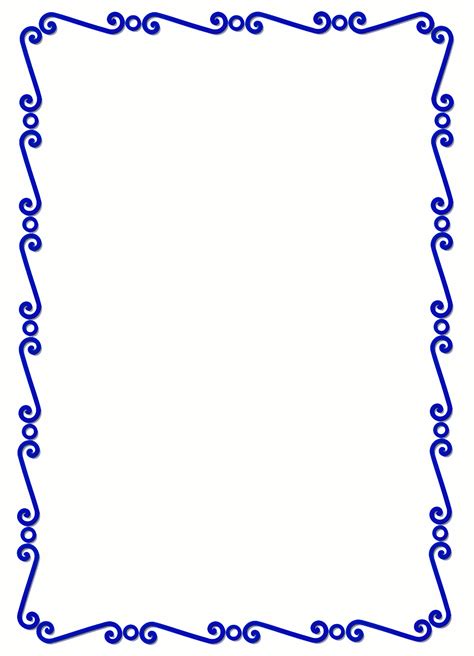 Blue Page Borders - ClipArt Best