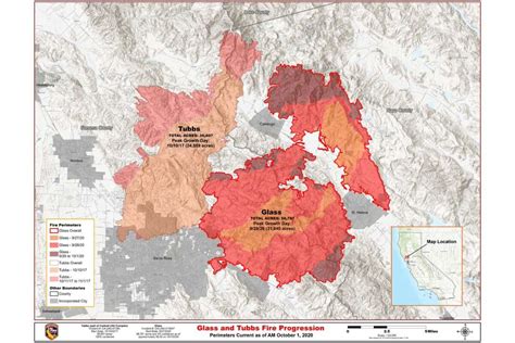 Tubbs Fire Area Map