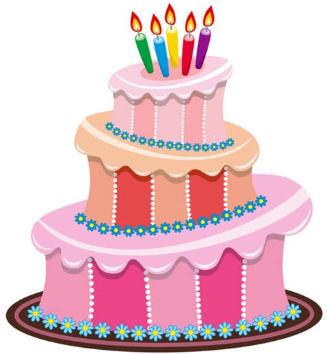 Pink Birthday Cake PNG Clipart | Cute birthday cakes, Big birthday cake, Birthday cake clip art