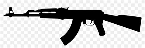 Kalashnikov,automatic Vector Graphics - Ak 47 Silhouette Png, Transparent Png - 1280x640 ...