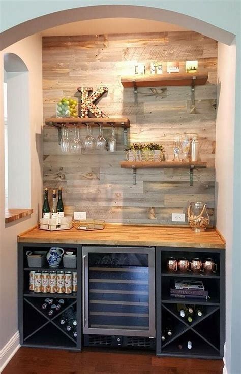 38 Trendy Pallet Mini Bar Design Ideas To Try | Kitchen bar design, Home bar rooms, Diy home bar