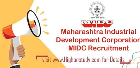 MIDC Recruitment 2019-20, Apply for 865 JE, Assistant & Other Posts