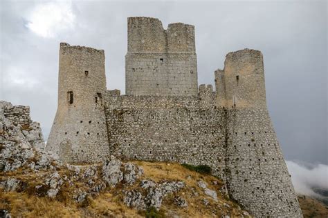 Rocca Calascio Old Italian Castle Location Film of Famous Film the Name of the Rose and ...