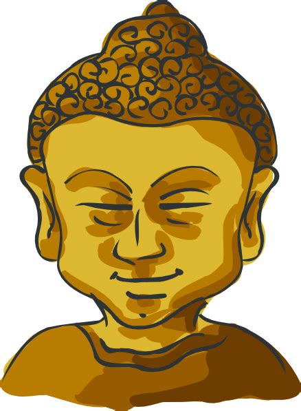 Buddha Head clip art Free Vector / 4Vector