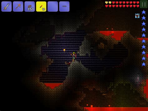 terraria mobile - The strange wall or background in the cavern layer of Terrarria - Arqade