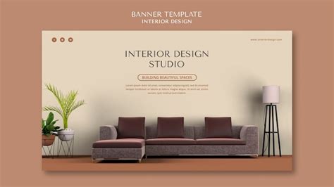 Free PSD | Interior design banner template