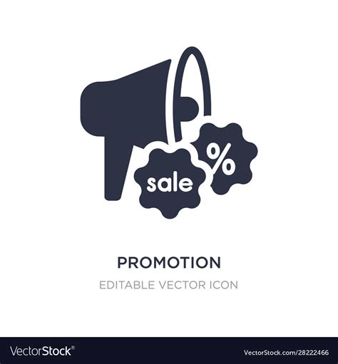 Promotion icon on white background simple element Vector Image