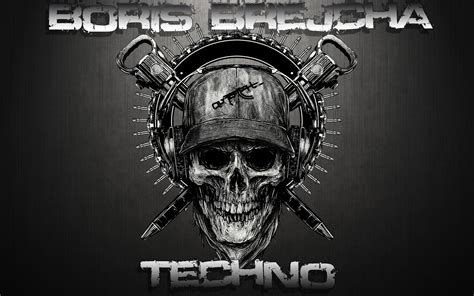 Techno Wallpaper Black