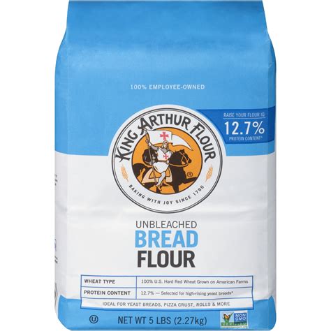 King Arthur Flour Unbleached Bread Flour 5 lb. Bag - Walmart.com