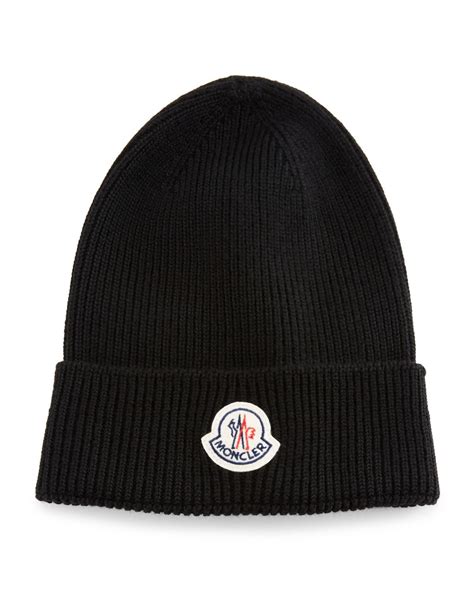 Moncler Wool Woven Hat in Navy (Black) for Men - Lyst