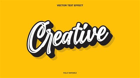 Premium Vector | Creative text effect fully editable for typography