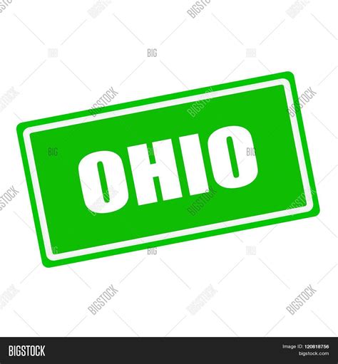 Ohio White Stamp Text Image & Photo (Free Trial) | Bigstock