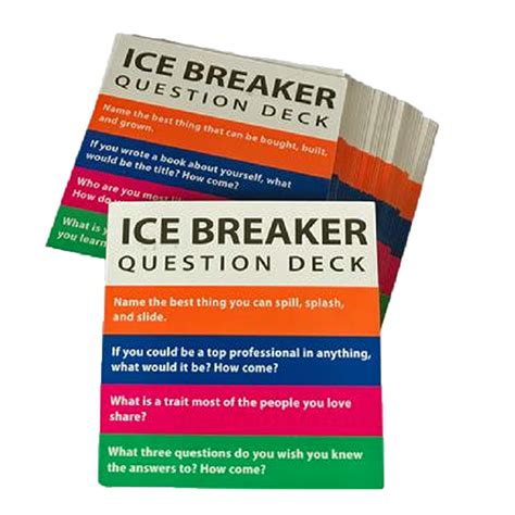 Ice-Breaker Question Deck (for Totika) — ChildTherapyToys