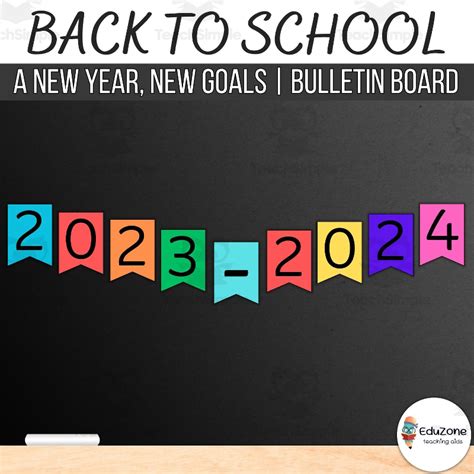 Back to School: A New Year, 2023 - 2024 | Bulletin Board or Door Kit by Teach Simple